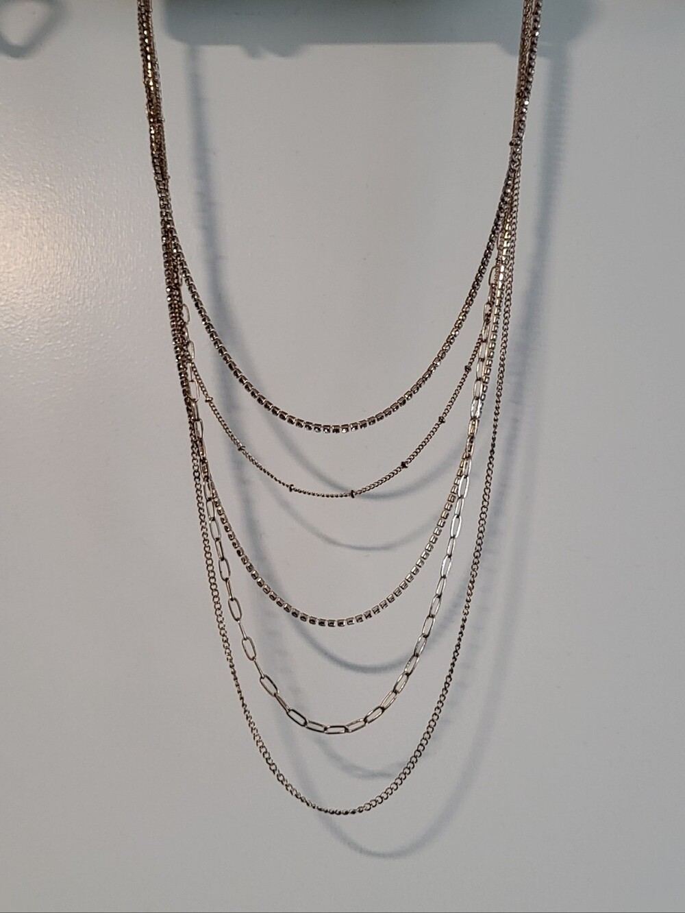 ‼️3/$10 Icing Layered Gold-Tone Multi Strand Necklace